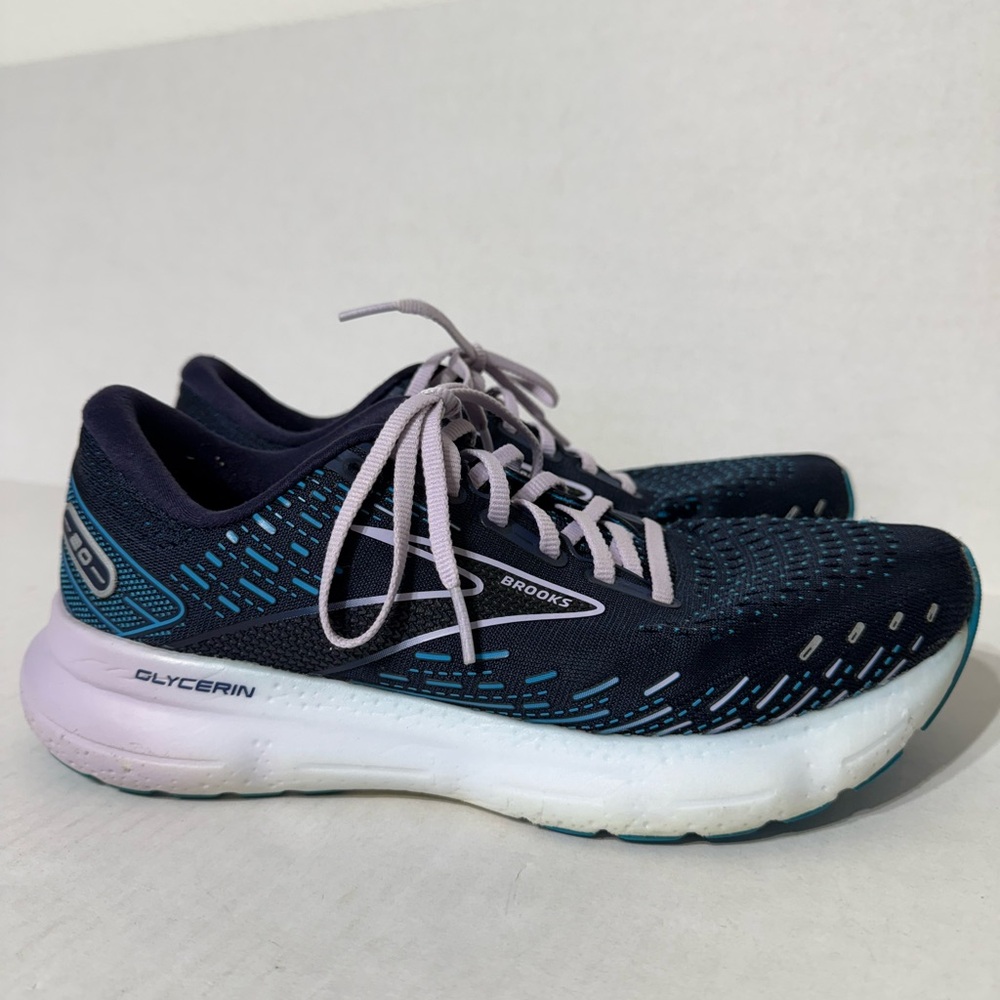 BROOKS GLYCERIN 20 Pink/ Ocean Blue Women’s 9.5B (1203691B499)